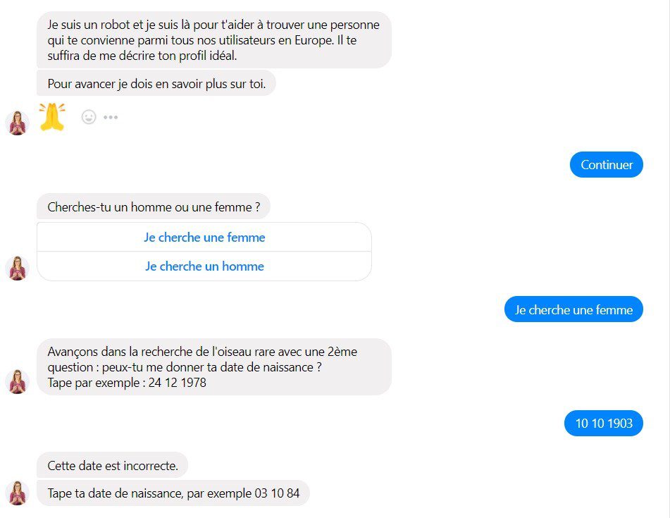 Chatbot Meetic