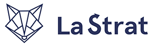 Logo horizontal La Strat avec icône