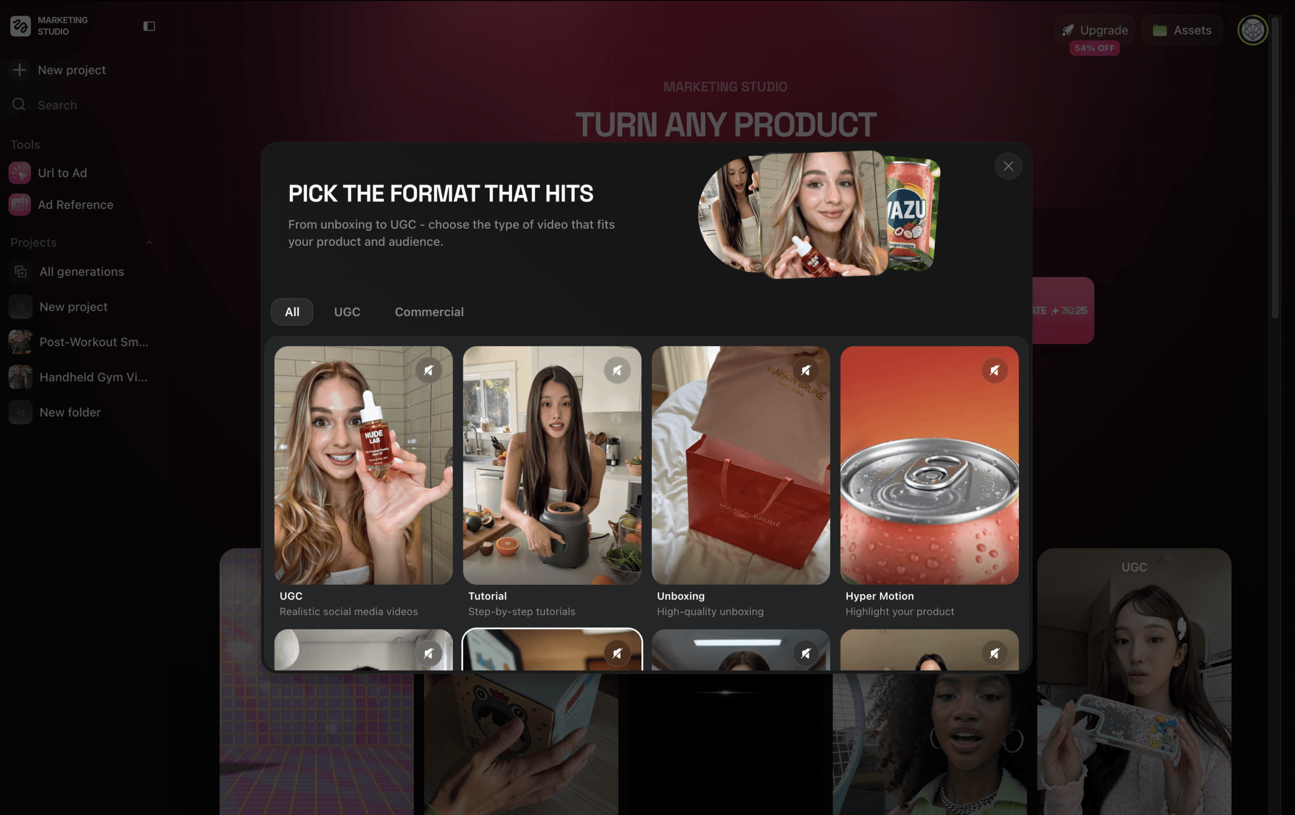 Marketing studio higgsfield format video article IA scaled &bull; La Strat